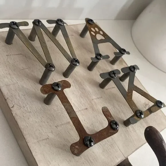 Mudpie WALK Iron Dog Leash Hanger - Picture 2 of 8